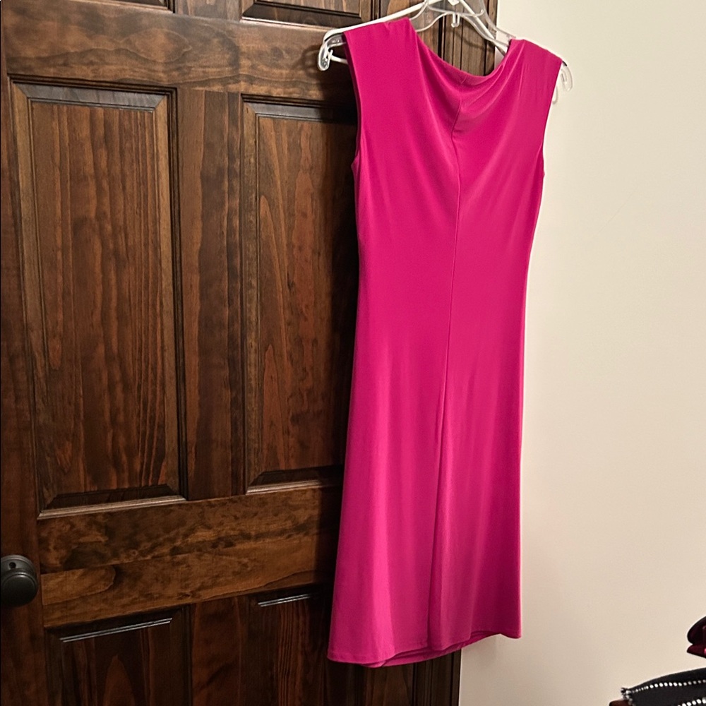 Lauren Ralph Lauren Vibrant Pink Midi Dress - Picture 6 of 8